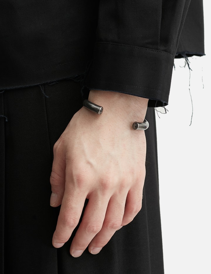 Team Wang Design Acceptance Metal Gem Bangle In Brown