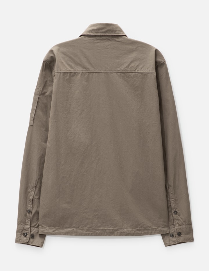 ORGANIC GABARDINE ZIPPED OVERSHIRT Placeholder Image