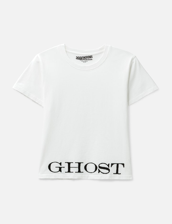 Thought We Friends "Caspian" Ghost Fitted T-Shirt In White