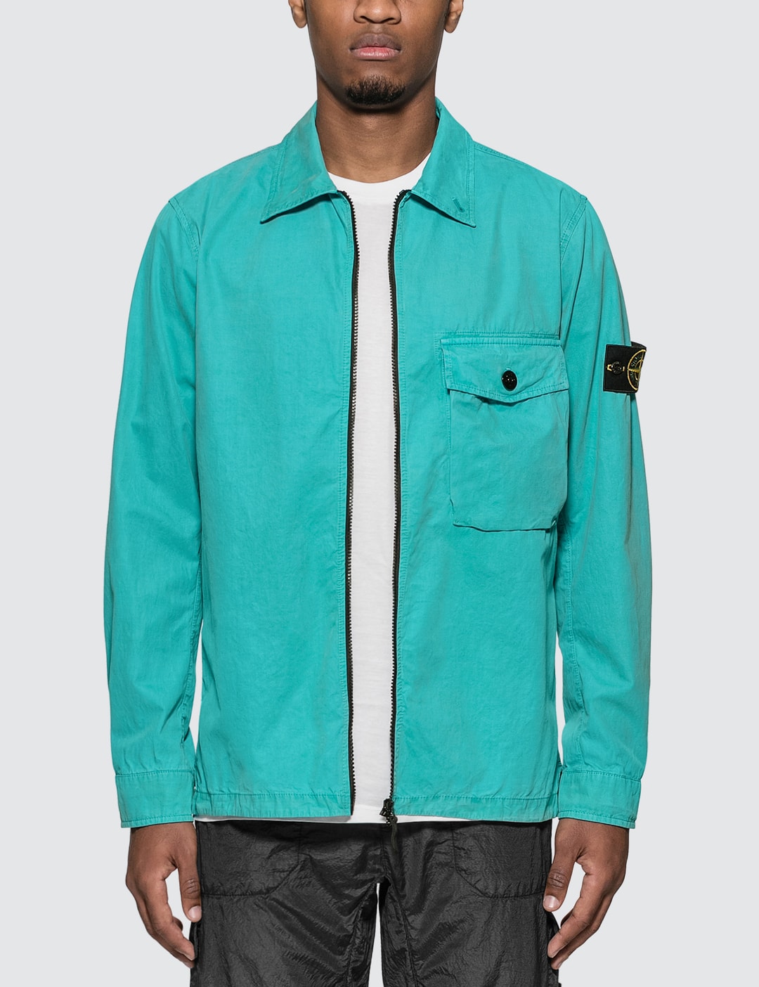 Stone Island Zip Overshirt HBX
