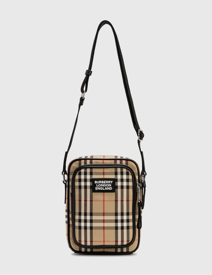 Vintage Check and Leather Crossbody Bag Placeholder Image