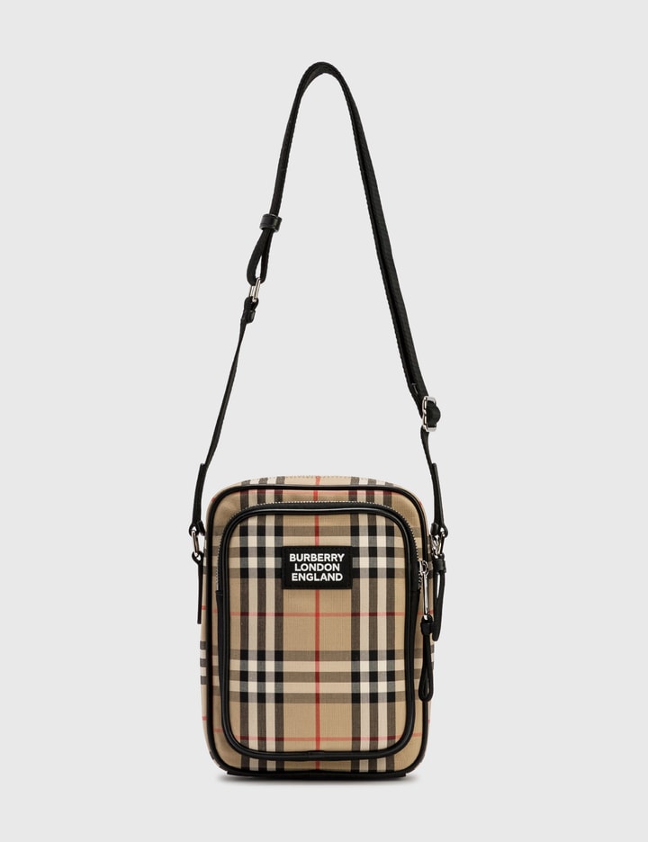 Burberry - Vintage Check and Leather Crossbody Bag  HBX - Globally Curated  Fashion and Lifestyle by Hypebeast