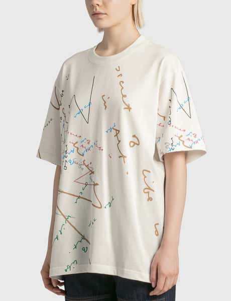JW Anderson - Oscar Wilde プリント オーバーサイズ Tシャツ | HBX 