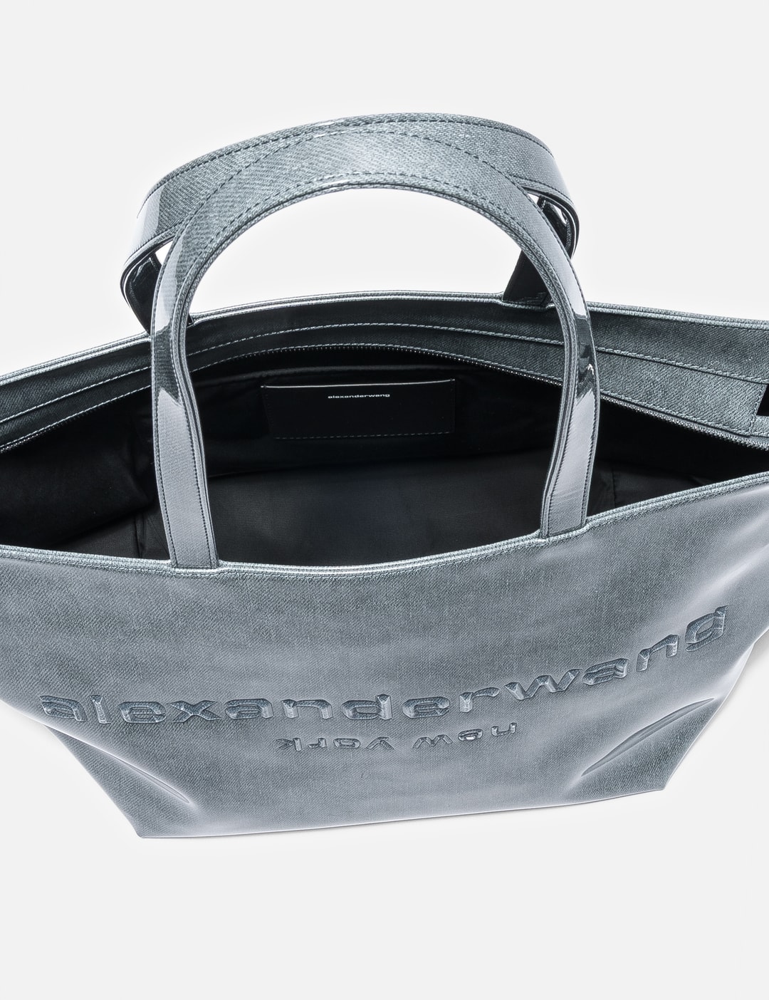 Lacquered Denim Punch Large Tote view 13