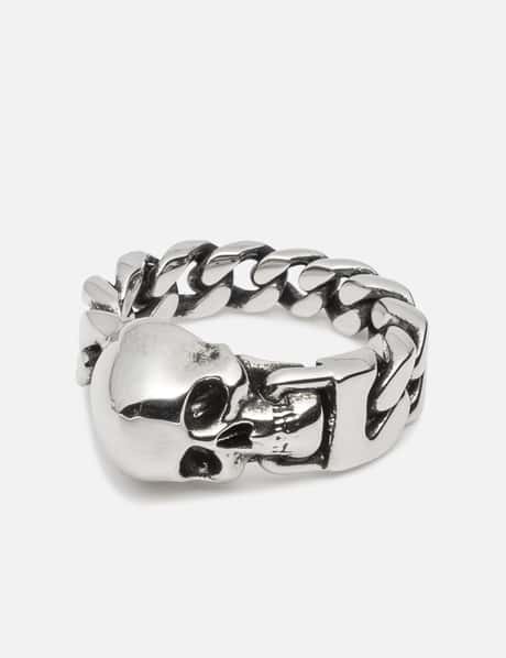 Alexander McQueen Skull Chain Ring