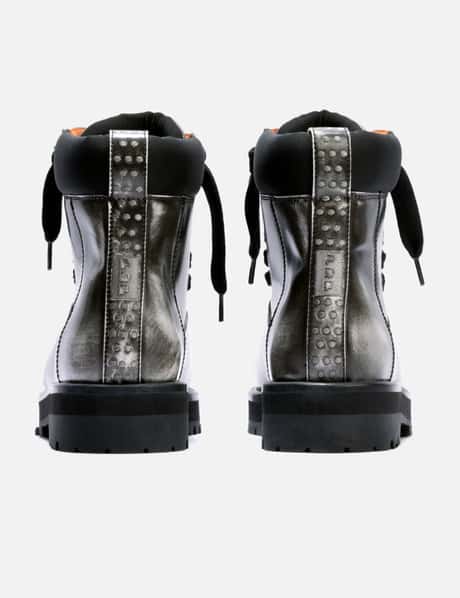 PDF Strada G Brushed Boots - 牛革ダメージ加工のパッド入りレース 