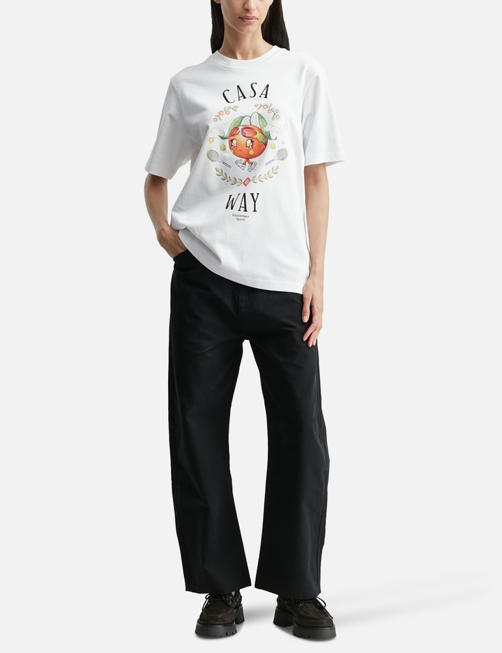 Casa Way Orange Mascot Short Sleeve T-shirt Placeholder Image