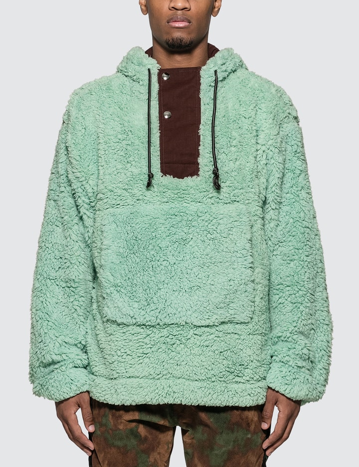 Faux-shearling Hooded Sweatshirt Placeholder Image