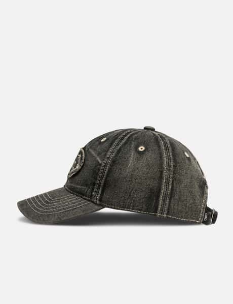 Washed Denim Gothic Oval 6 Panel Cap view 7