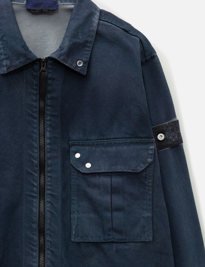 Stone Island Hand Sprayed Reflective Zip-Up Overshirt