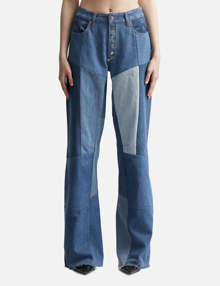 Monogram denim jeans by Marine Serre