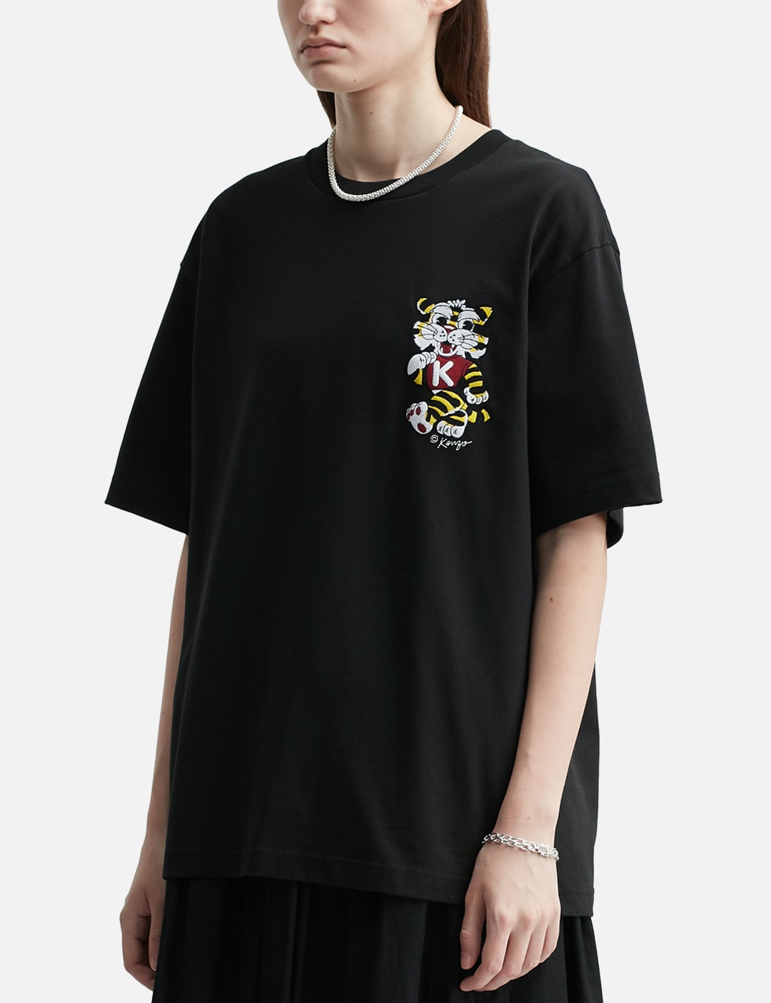 'KENZO Wild Tiger' Embroidered Oversized T-Shirt view 14