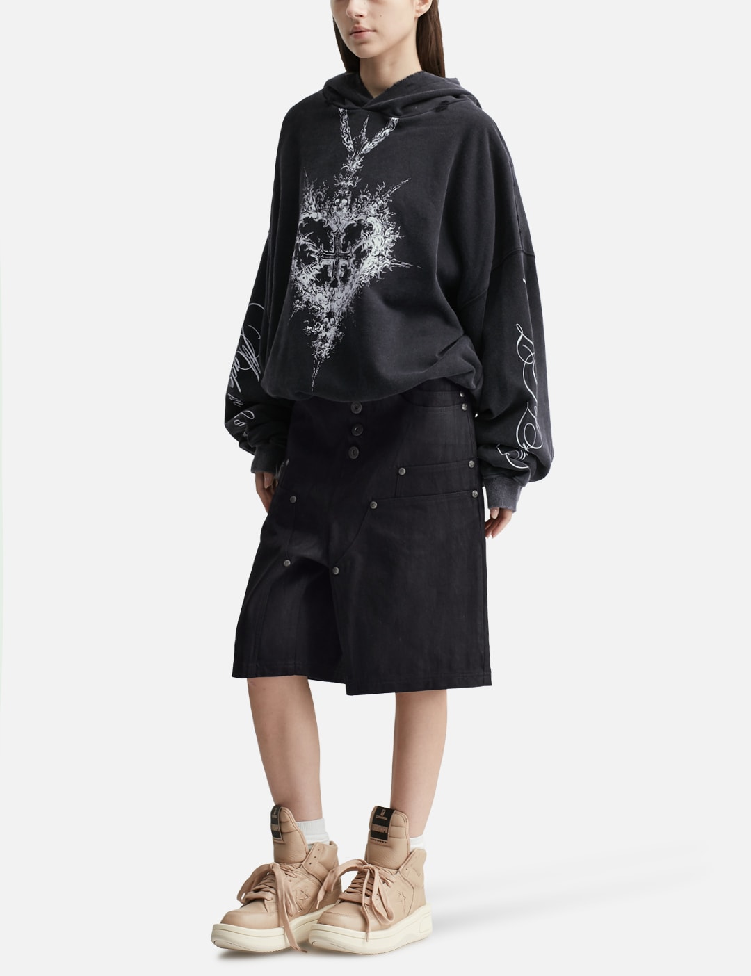 "Alis" Printed Necklace Hoodie view 16