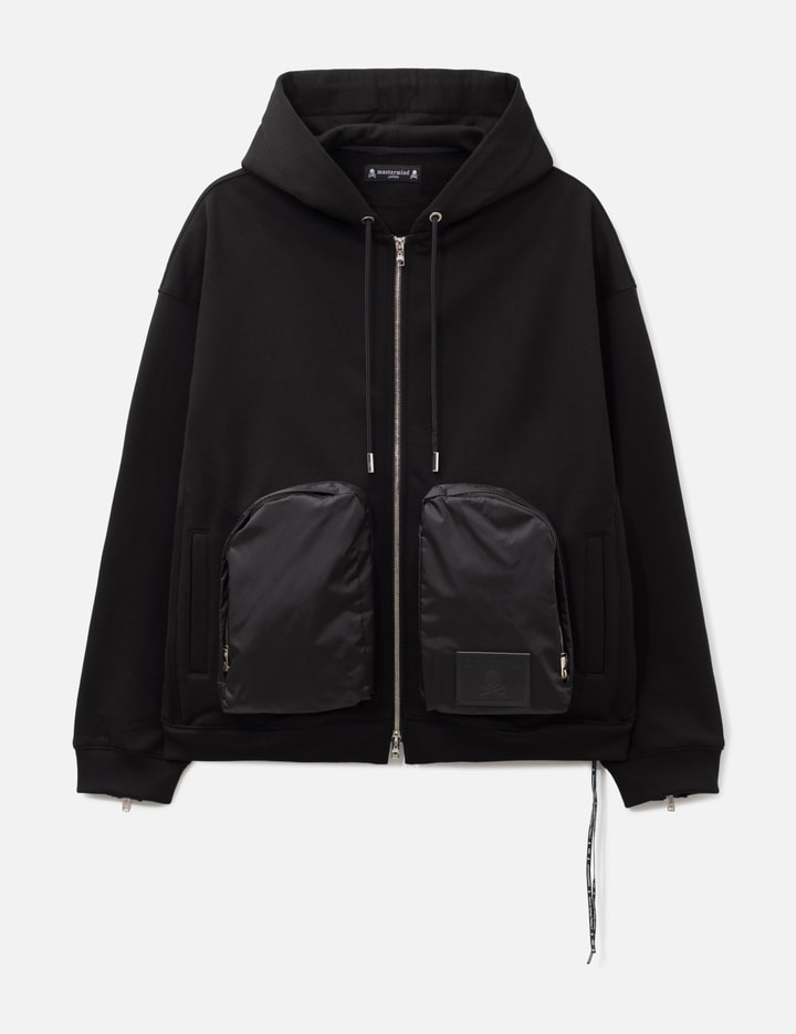 Mastermind Japan Nylon Pockets Zip-Up Hoodie