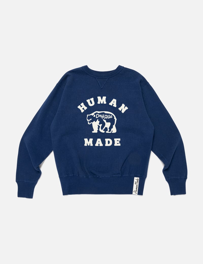 HUMAN MADE ネイビー トレーナー Human Made ワイドスウェットシャツ 