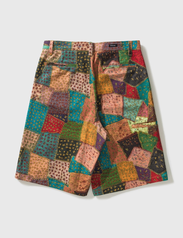 Patchwork Printed Cotton Shorts Placeholder Image