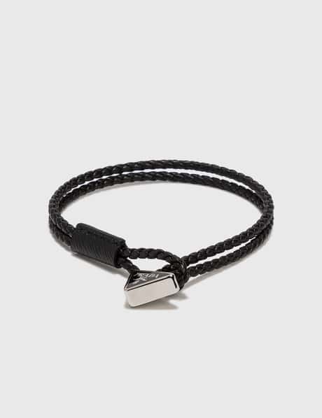 Prada Braided Nappa Leather Bracelet
