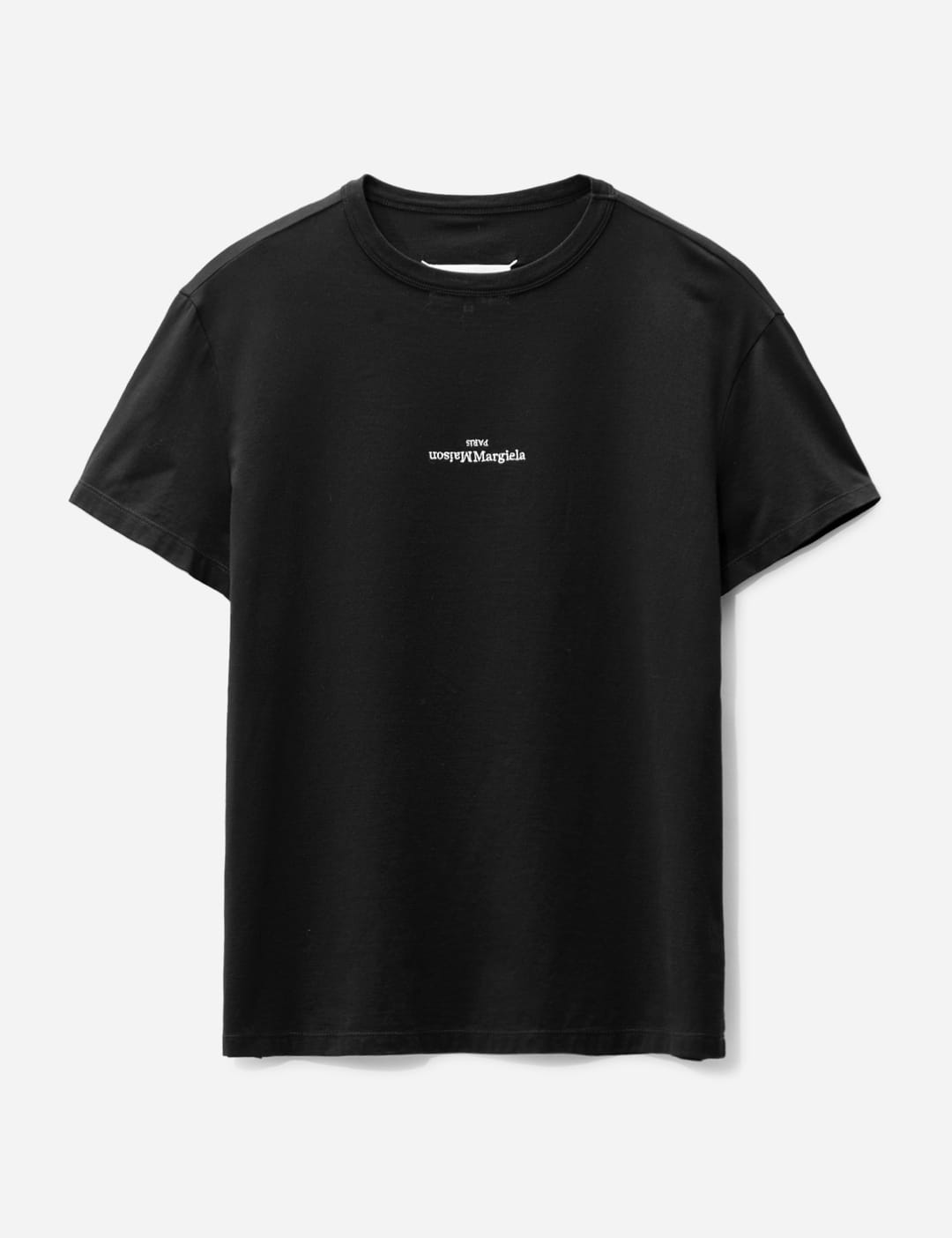 메종 마르지엘라 Maison Margiela Distorted Logo T-shirt-1-black