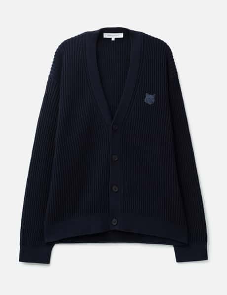 Fox Head Cotton Ribbed Cardigan view 6