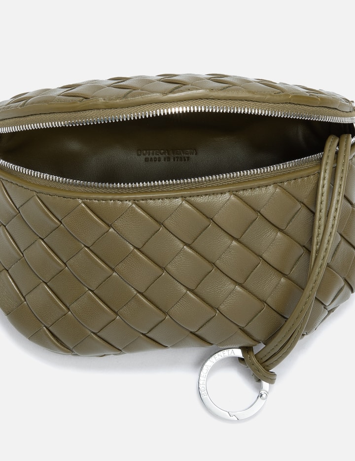 Shop Bottega Veneta Intrecciato Belt Bag In Brown