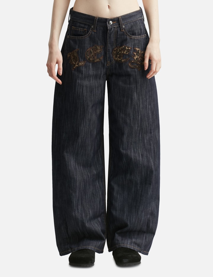 Leopard Applique Wide Pants Placeholder Image