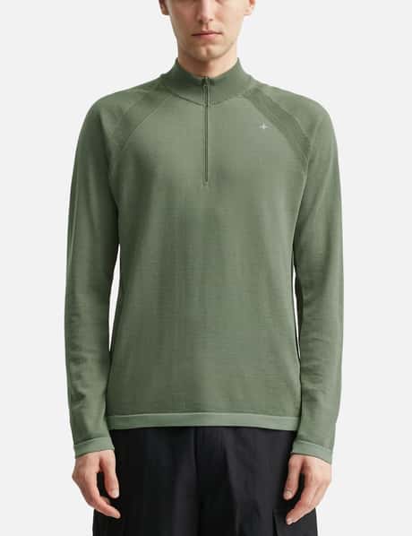 PrimaLoft® Bio™ Recycled Polyester / Wool Half-Zip Jumper view 10