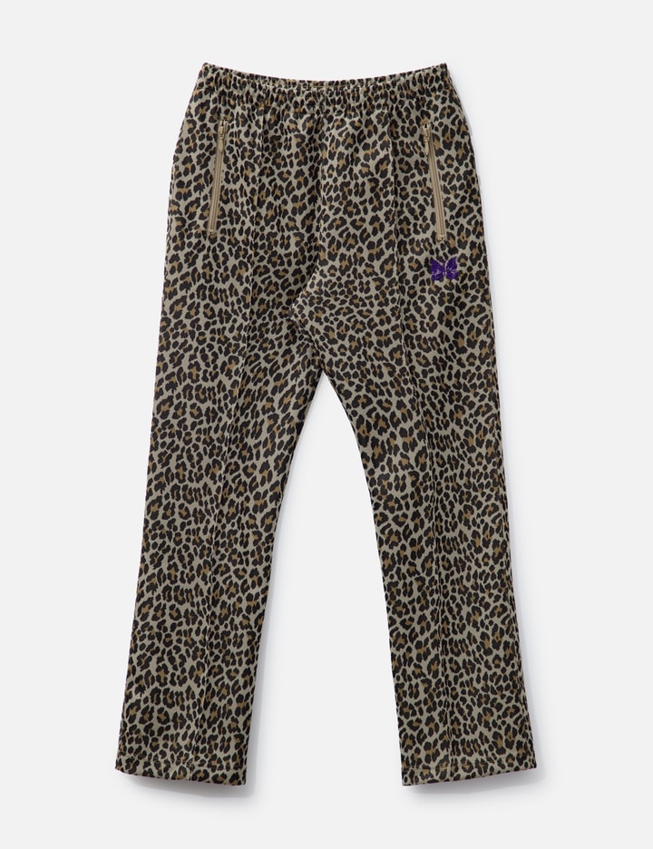 Needles Men S Poly Jacquard Track Pants Leopard