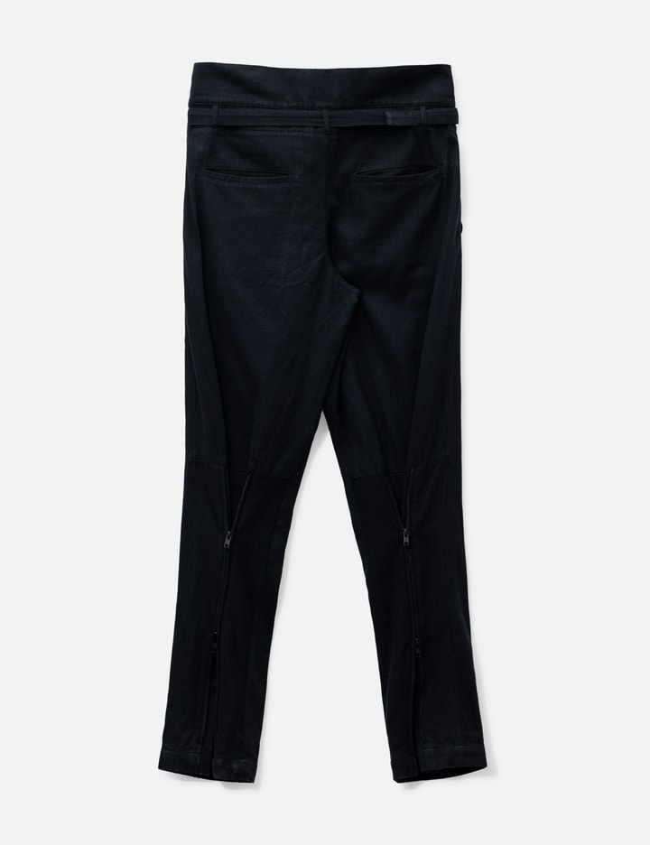 Drawstring Pants With Zipper
