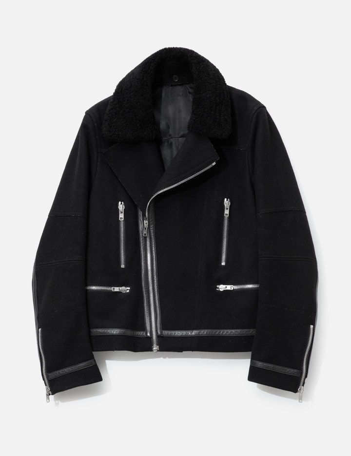 sandro Shearling Wool Jacket