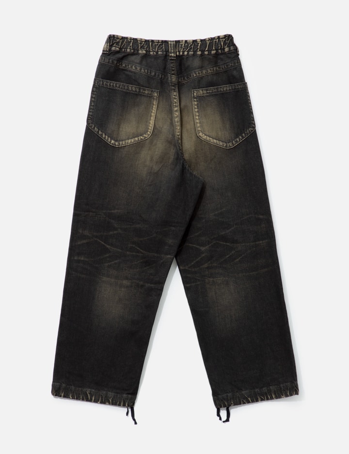 Amateur Sewn Like Wide Denim Pants Placeholder Image