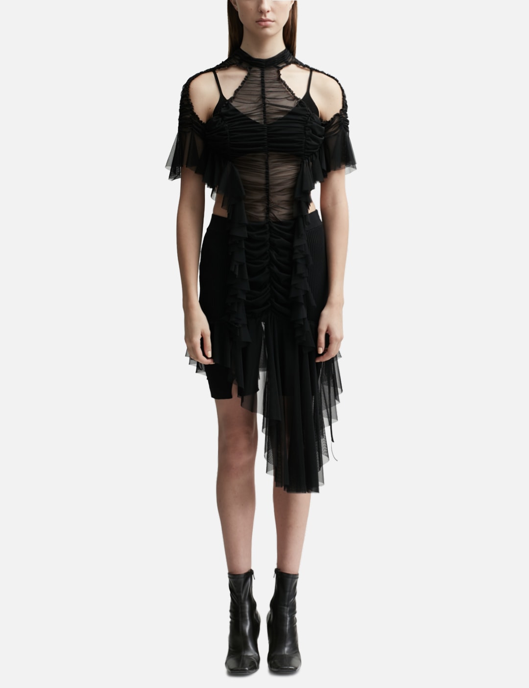 Ruched Low Waist Dress view 6