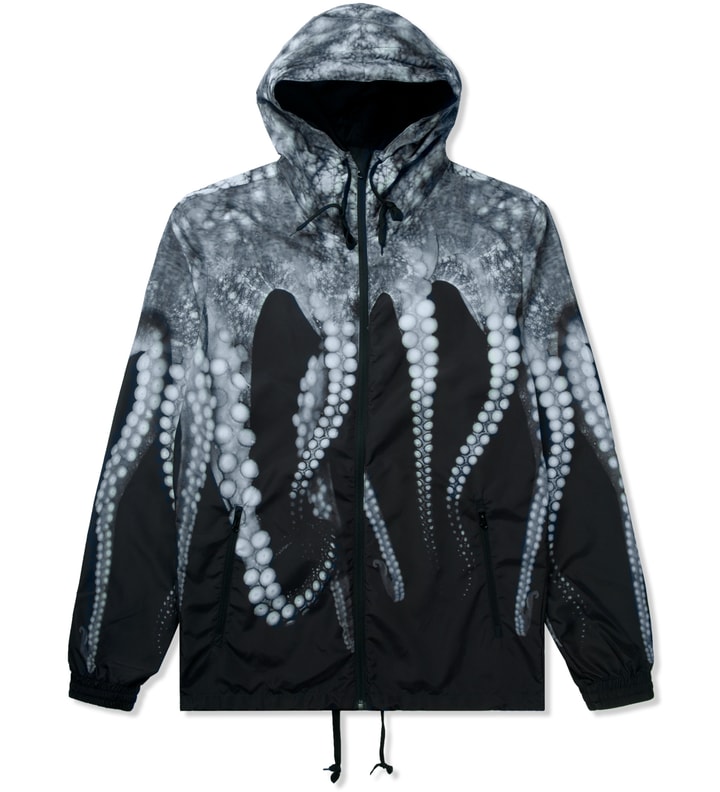 Black Double Octo Windbreaker Jacket Placeholder Image