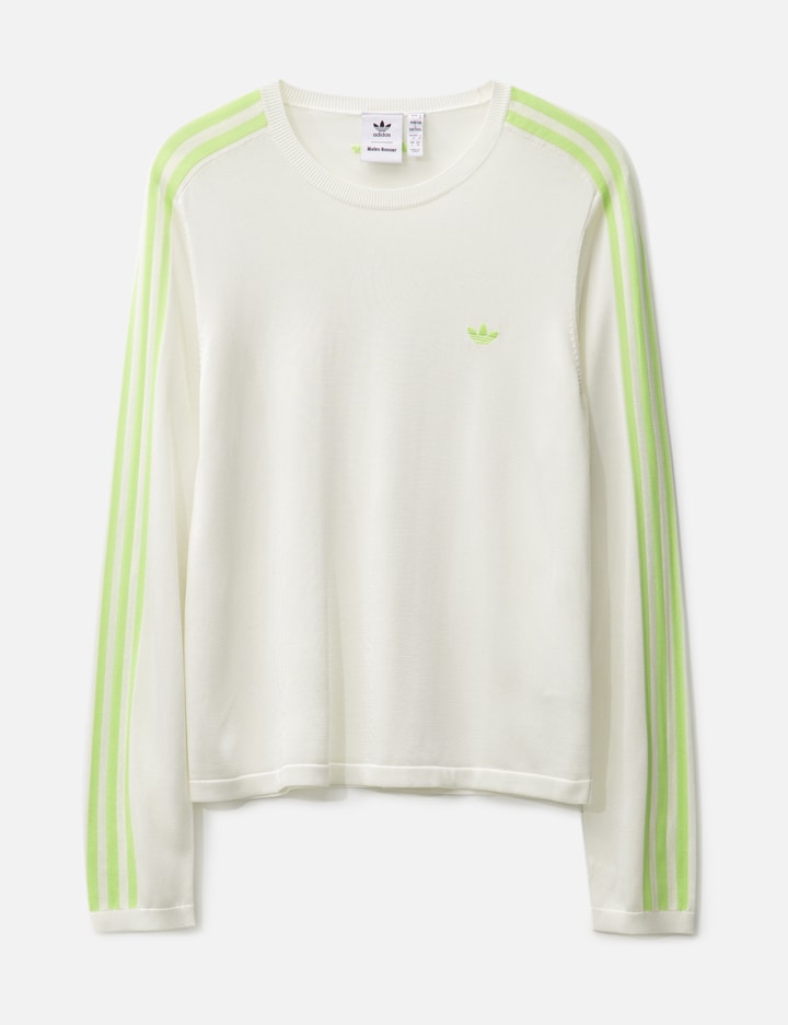 Adidas Originals Wales Bonner Knit Long Sleeve Tee In White