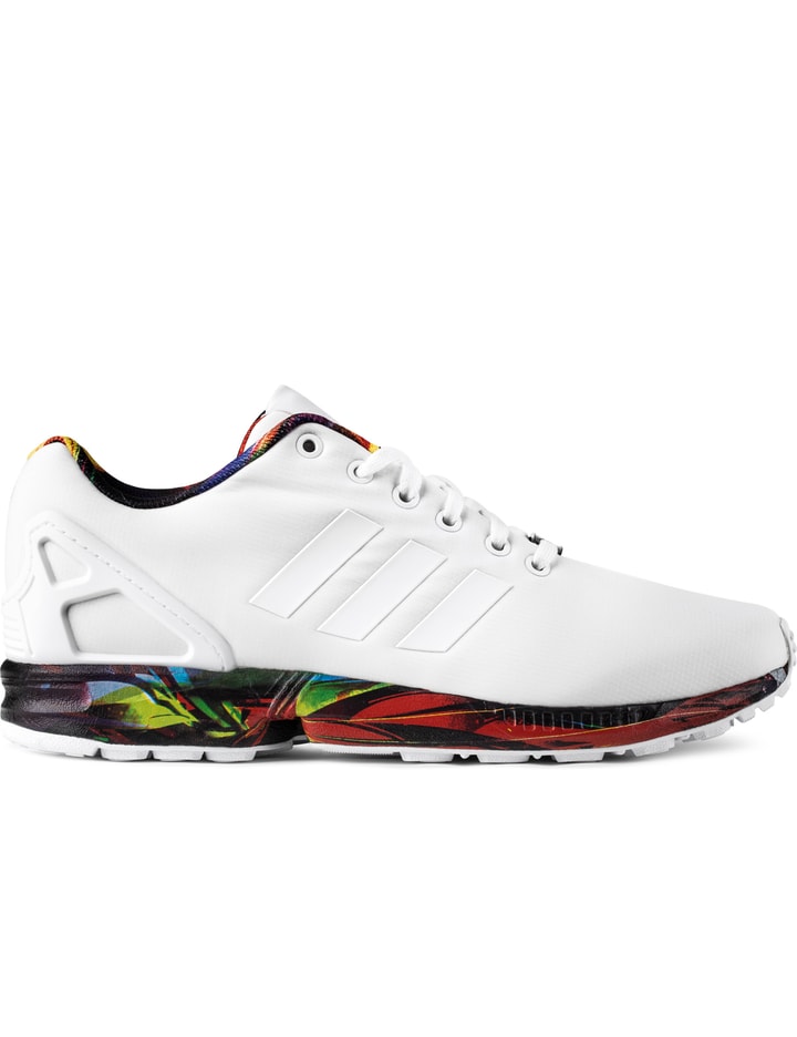adidas Originals - White AF6325 ZX FLUX Sneakers | HBX adidas Originals - White AF6325 ZX FLUX Sneakers | HBX