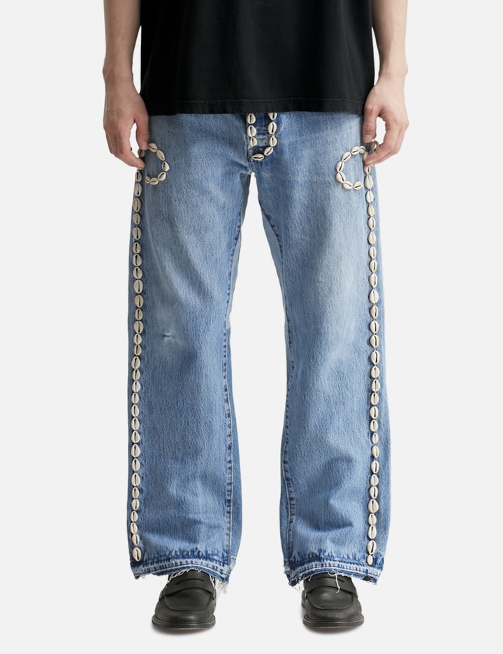 Cowrie Shell Denim Pants Placeholder Image