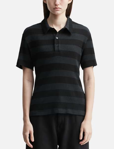 Ribbed Polo Top view 5
