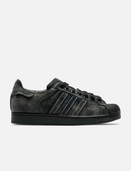 adidas Originals Superstar II Prem - Washed black denim low-top with embossed 3-Stripes | HBX adidas Originals Superstar II Prem - Washed black denim low-top with embossed 3-Stripes | HBX