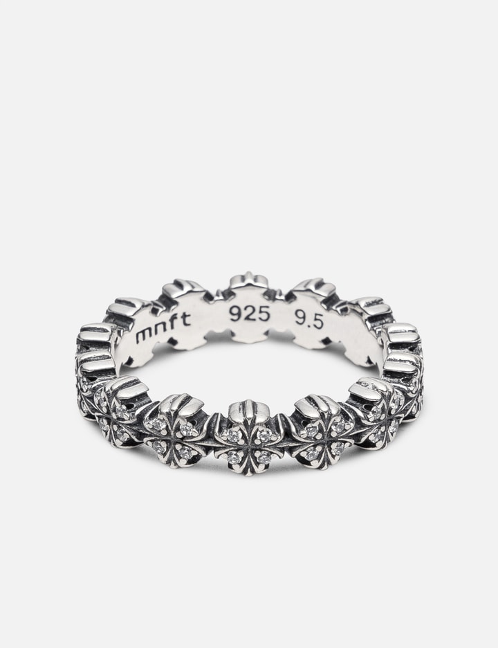 MIDNIGHTFACTORY Maltese-Cross Quadruplets Classic Ring