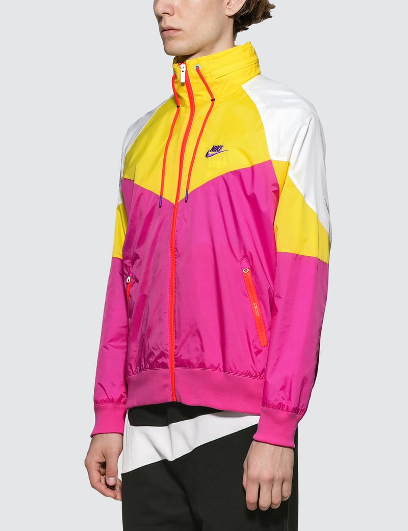 nike pink and yellow windbreaker