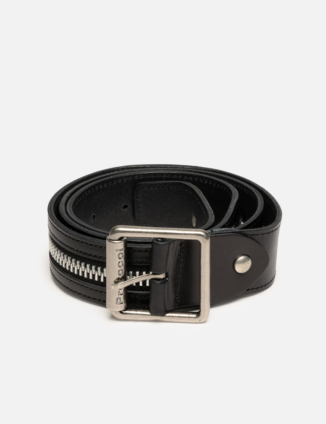Protocol Index Zipper Belts In Black/黑色/블랙/ブラック