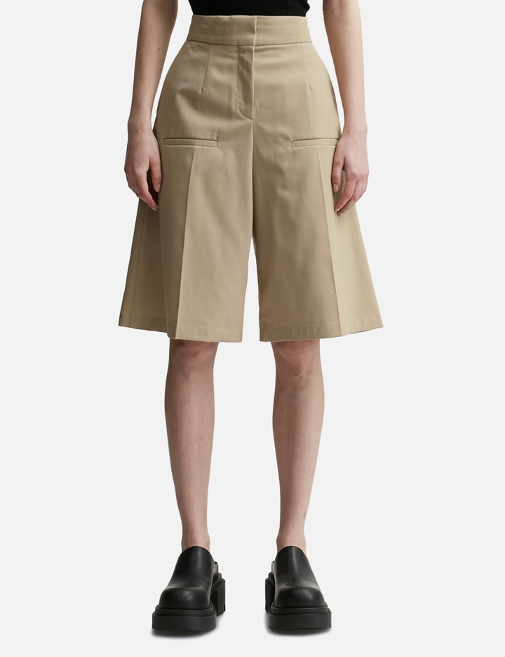Shop Loewe Tailored Shorts In Beige
