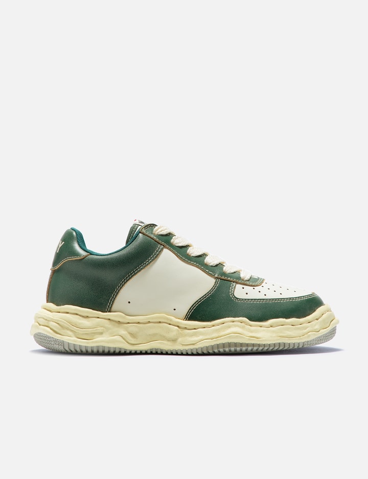 Miharayasuhiro Wayne Original Sole Vintage Color Leather Low-top Sneaker In Green