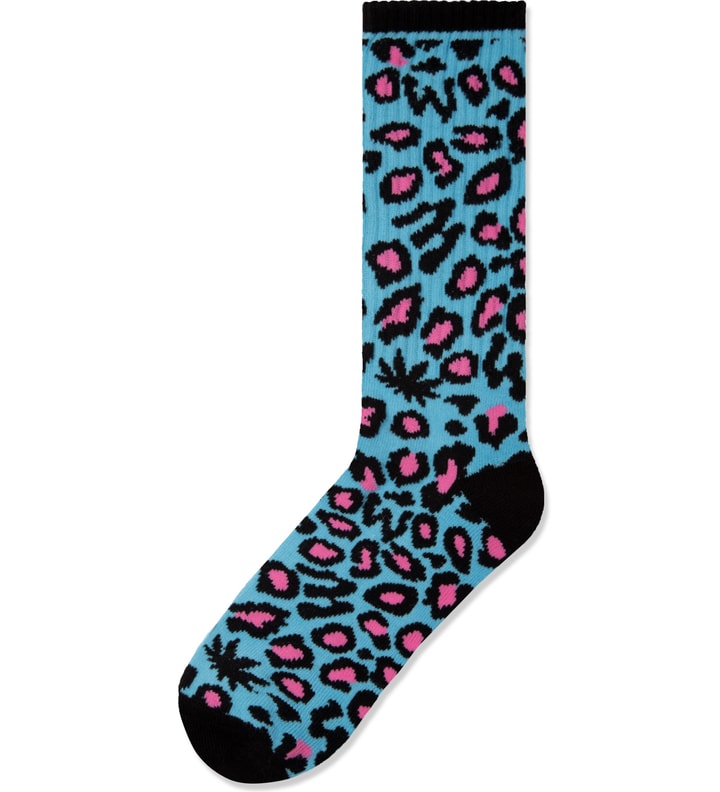 Blue Domo Cheetah Socks Placeholder Image