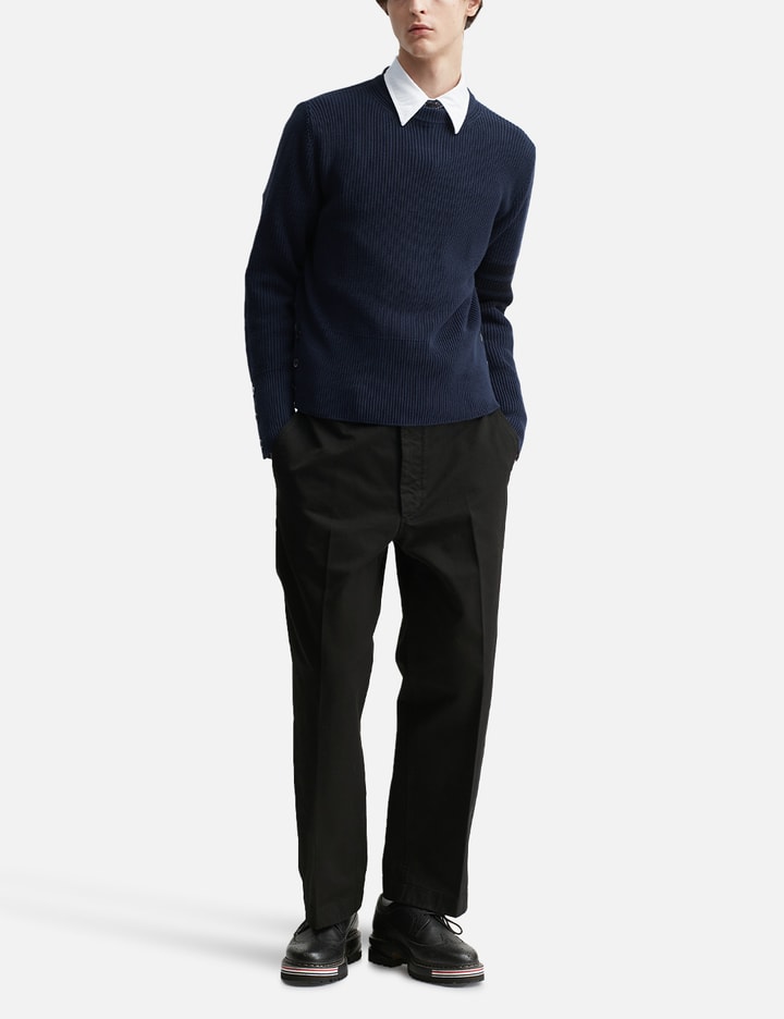 Cotton Cardigan Stitch 4-Bar Pullover Placeholder Image