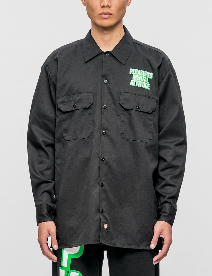 Pleasures x Dickies Mental Attitude Buttom Up L/S Shirt Placeholder Image