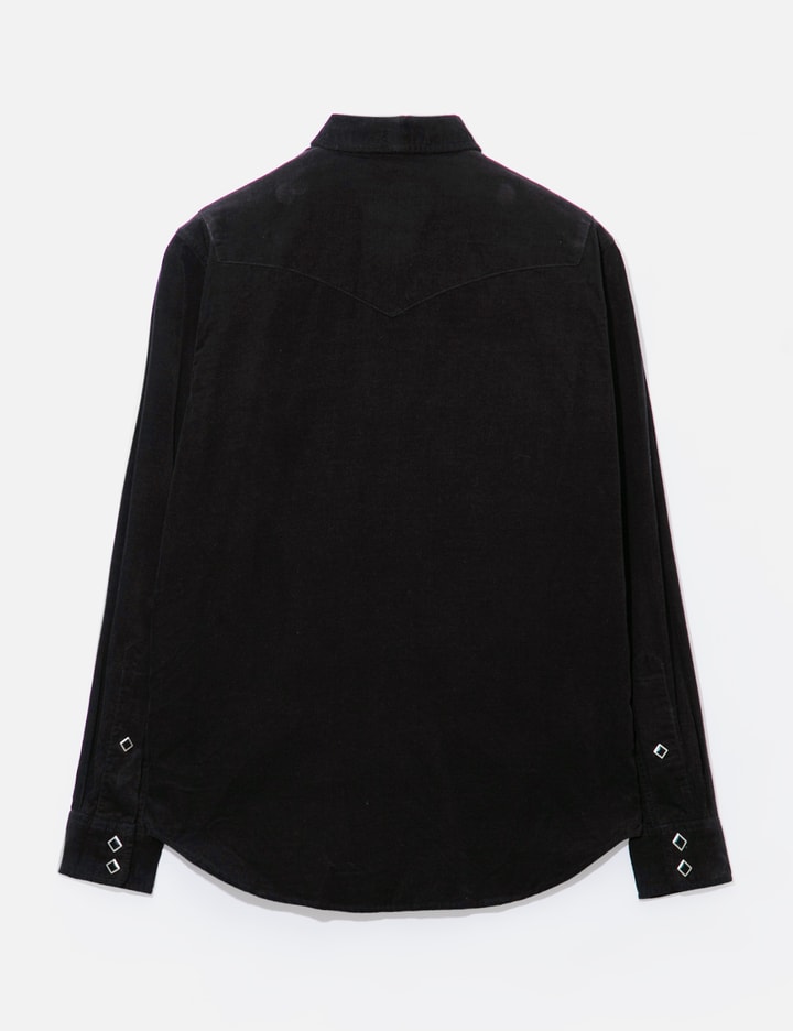 Shop Neighborhood Corduroy Shirt In Black