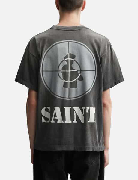 Saint Michael - Black Saint Michael x Public Enemy SNT ENEMY T  