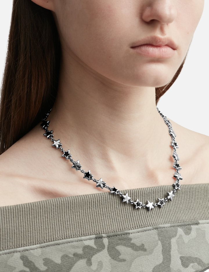 Black Enameled Stars Necklace Placeholder Image