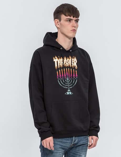 Thrasher Menorah Hoodie HBX