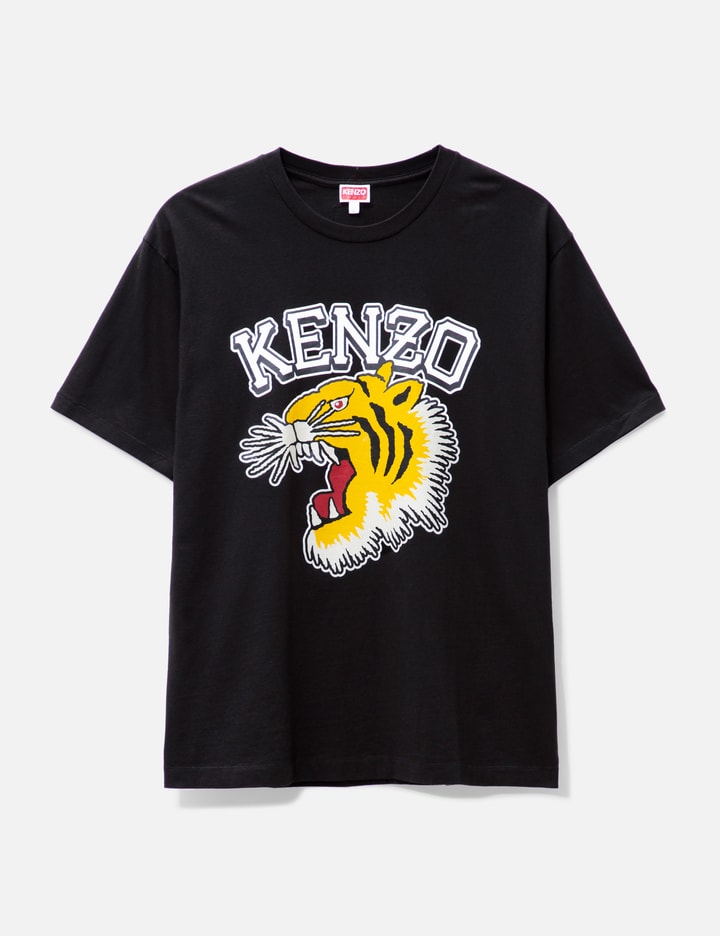 tiger varsity jungle t-shirt man black in cotton - KENZO - d — 2